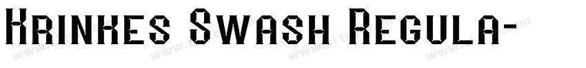 Krinkes Swash Regula字体转换